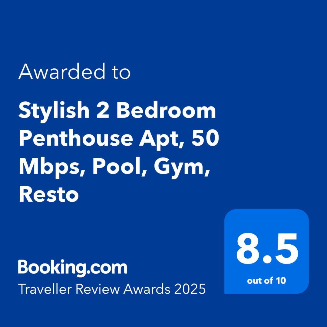 Stylish 2 Bedroom Penthouse Apt, Newly Refreshed, 50 Mbps, Pool, Gym, Resto 꾸따 외부 사진